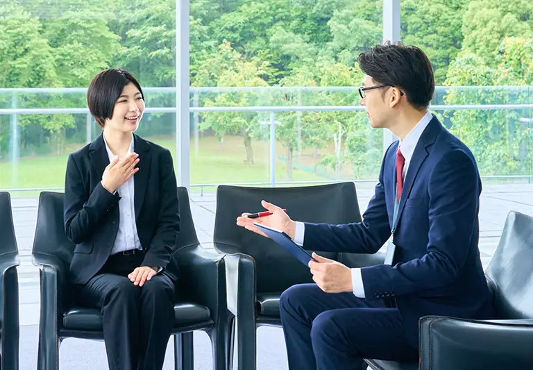 就業後も相談できるフォロー体制